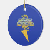 Doppelte negative Englischkenntnisse Keramik Ornament (Links)