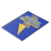 Doppelte negative Englischkenntnisse Notizblock (Linke Seite)