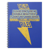 Doppelte negative Englischkenntnisse Notizblock (Vorderseite)