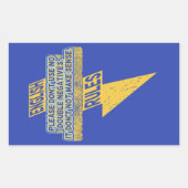 Doppelte negative Englischkenntnisse Rechteckiger Aufkleber (Vorderseite)