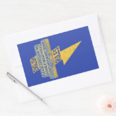 Doppelte negative Englischkenntnisse Rechteckiger Aufkleber (Umschlag)