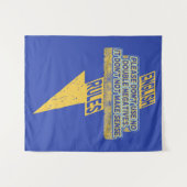 Doppelte negative Englischkenntnisse Wandteppich (Vorderseite (Horizontal))