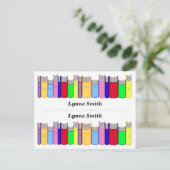 Doppelte personalisierte Lesezeichen Postkarte (Stehend Vorderseite)