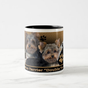 Doppelte Problem-Geschenke Yorkshires Terrier Zweifarbige Tasse