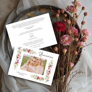 Doppelte Quinceañera spanische verspielte Typograf Einladung