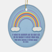 Doppelte Regenbogen-Bedeutung Keramikornament (Links)