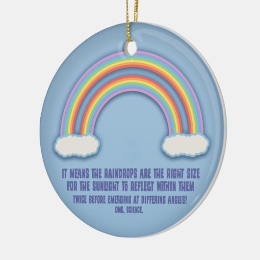 Doppelte Regenbogen-Bedeutung Keramikornament (Links)