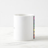 Doppelte Regenbogen-Domino-Kaffee-Tasse Kaffeetasse (Mittel)
