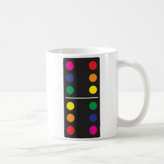 Doppelte Regenbogen-Domino-Kaffee-Tasse Kaffeetasse