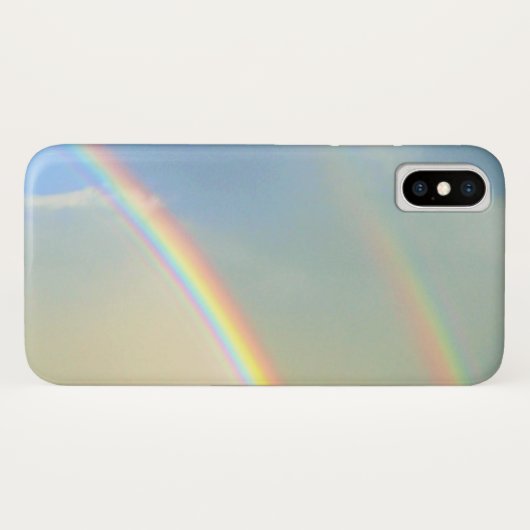 Doppelte Regenbogen-Fotografie Case-Mate iPhone Hülle (Rückseite (Horizontal))