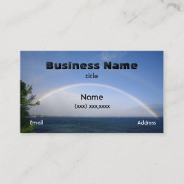 Doppelte Regenbogen-Karte Mauis Visitenkarte