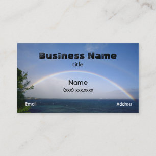 Doppelte Regenbogen-Karte Mauis Visitenkarte