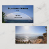 Doppelte Regenbogen-Karte Mauis Visitenkarte (Vorne/Hinten)