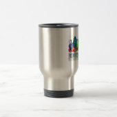 Doppelte Regenbogen-Tasse Reisebecher (Mittel)
