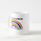 Doppelte Regenbogen-Video-Tasse Kaffeetasse (Vorderseite Links)