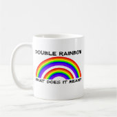 Doppelte Regenbogen-Video-Tasse Kaffeetasse (Links)