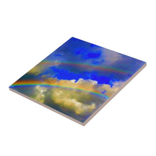 Doppelte Regenbogen-Vision Fliese (Seite)