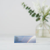 Doppelte Regenbogen-Visitenkarte Mini Visitenkarte (Stehend Vorderseite)