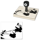 Doppelte Rose Gummistempel (Stempel)