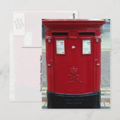 Doppelte rote Buchstaben Postkarte (Vorne/Hinten)