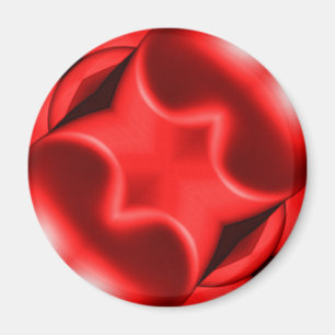 Doppelte rote Herzen Magnet