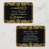 Doppelte Schere-berufliche Art Wellingtons Visitenkarte (Vorne/Hinten)