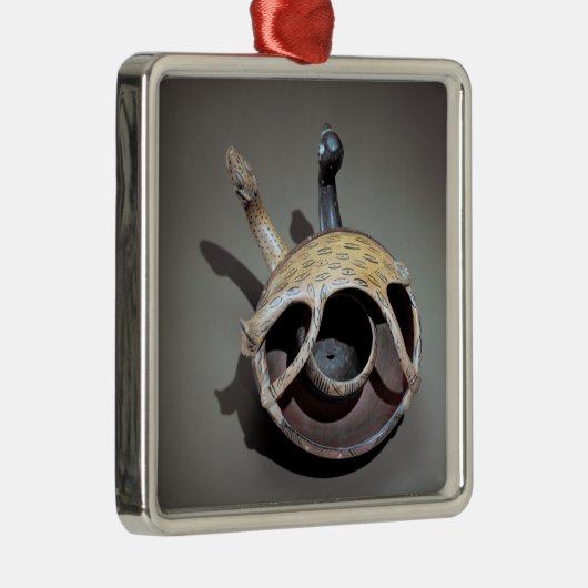 Doppelte Schlangenschüssel Silbernes Ornament (Rechts)