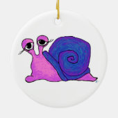 Doppelte Schnecke-runde Verzierung Keramikornament (Hinten)