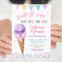 Doppelte Schotte Twin Birthday Ice Cream farbenfro