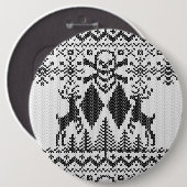 Doppelte schwarze Diamant-Knochen-extremes Button (Vorne & Hinten)