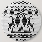 Doppelte schwarze Diamant-Knochen-extremes Button (Vorderseite)