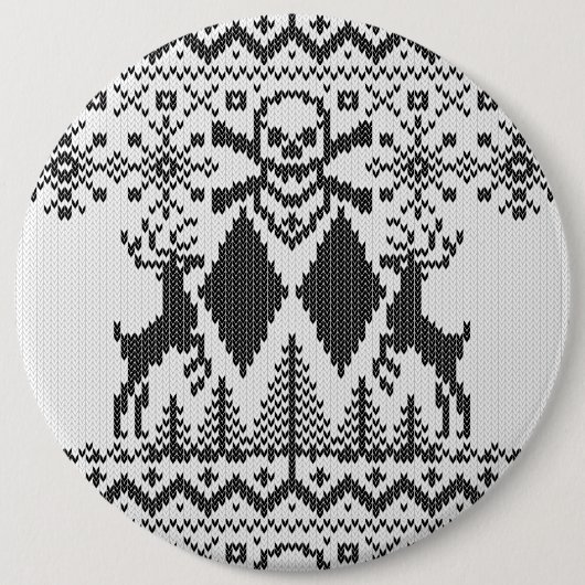 Doppelte schwarze Diamant-Knochen-extremes Button (Vorderseite)