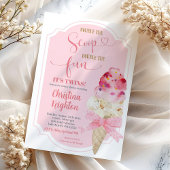 Doppelte Scoop Ice Cream Twins Baby Dusche Einladung