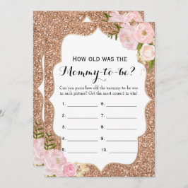 Doppelte Seite 2 Babyparty-Spiele wie alter | Rat Einladung