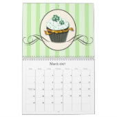 Doppelte Seite des Kuchen-Kalender-2011 Kalender (Mär 2027)