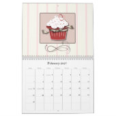 Doppelte Seite des Kuchen-Kalender-2011 Kalender (Feb 2027)