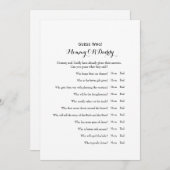 Doppelte Seite - Vermutung der Einladung (Vorne/Hinten)