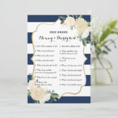 Doppelte SeitenBabyparty-Spiele - Rat |, wer weiß Einladung (Stehend Vorderseite)