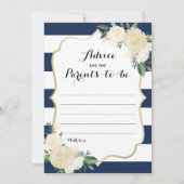 Doppelte SeitenBabyparty-Spiele - Rat |, wer weiß Einladung (Rückseite)