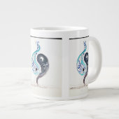 Doppelte Silhouette Jumbo-Tasse (Vorderseite Rechts)