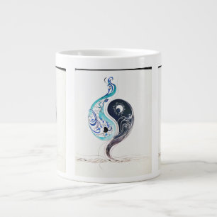 Doppelte Silhouette Jumbo-Tasse