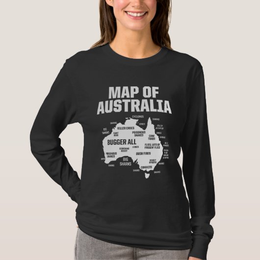 Doppelte Staatsbürgerschaft Australien Karte Ameri T-Shirt (Vorderseite)