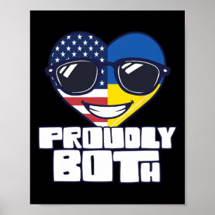 Doppelte Staatsbürgerschaft Stolz auf beide USA Uk Poster