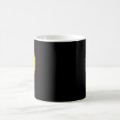 Doppelte Staatsbürgerschaft USA Ukraine Herz Ameri Kaffeetasse (Mittel)