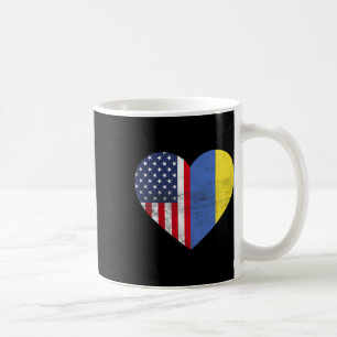 Doppelte Staatsbürgerschaft USA Ukraine Herz Ameri Kaffeetasse