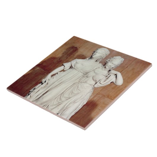 Doppelte Statue der Prinzessinnen Louise Fliese (Seite)