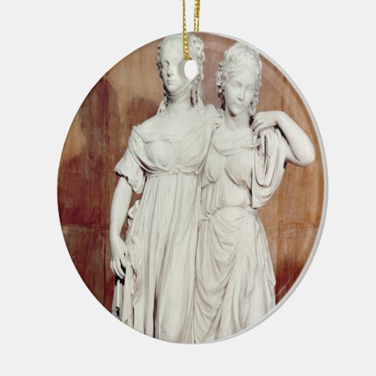 Doppelte Statue der Prinzessinnen Louise Keramikornament (Links)