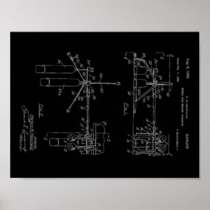 Doppelte Trommel-schlagender Apparat Poster