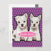 Doppelte Trouble-twoppe-Jungtiere Postkarte (Vorne/Hinten)