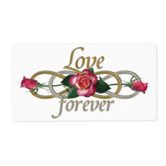 Doppelte Unendlichkeit - Rose Liebe für immer (Vorne)